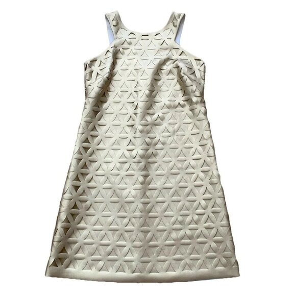 Lilly Pulitzer Mango Gold Metallic Daisy Laser Cut XS Sleeveless Party - Picture 1 of 11